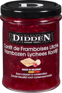 Raspberry confit with litchis Jar 220 g