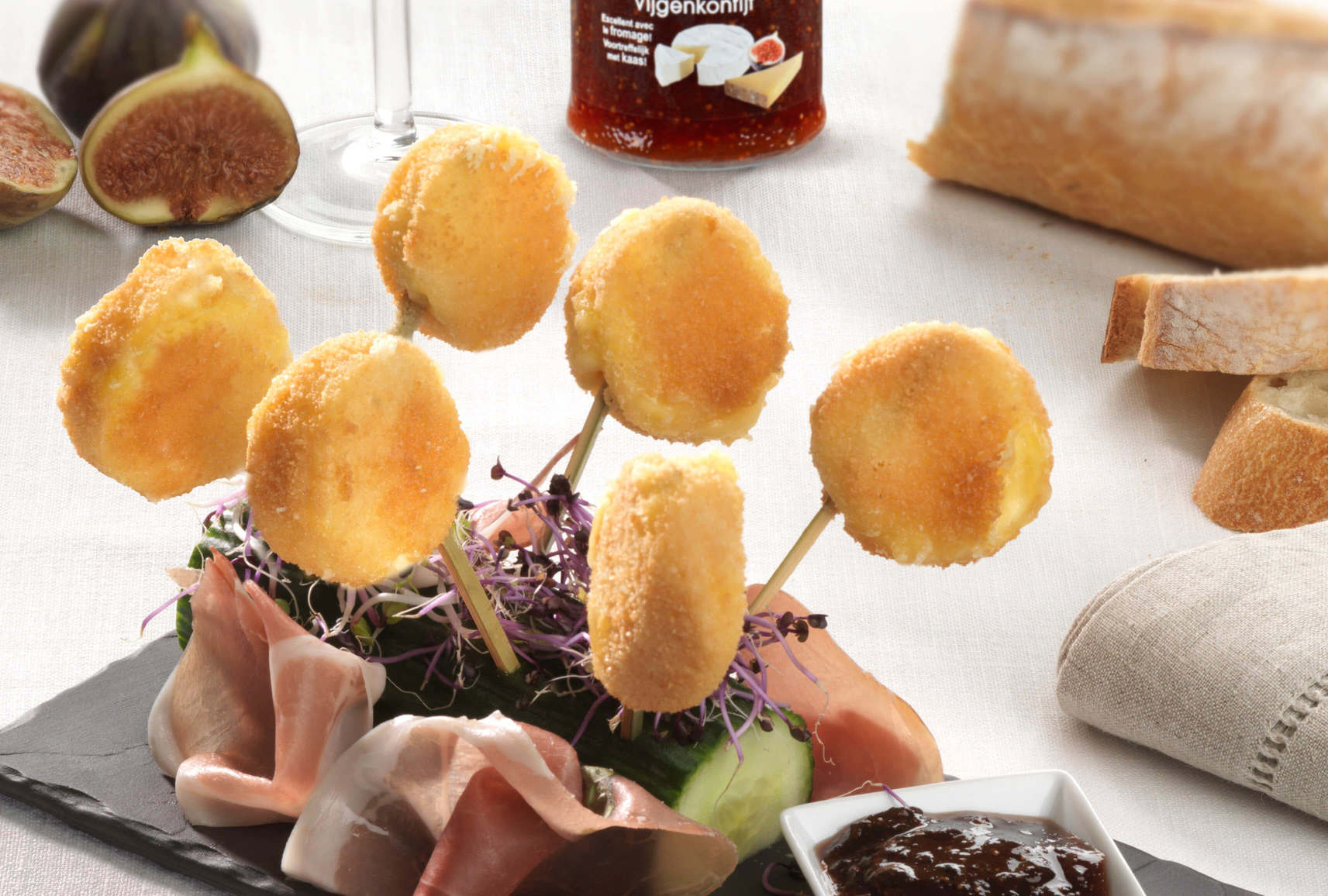 Sucettes de fromage Chimay et Confit de Figues au Porto