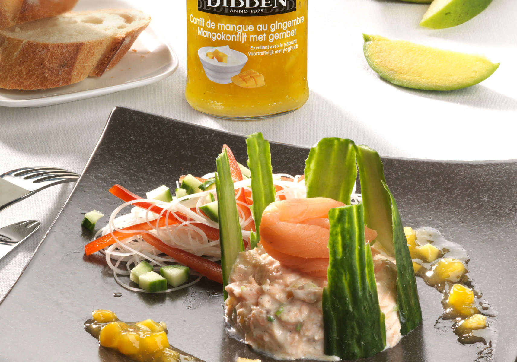 Tender Salmon with Mango Confit