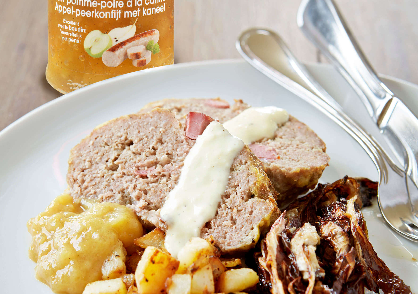 Meatloaf with Apple-Pear Confit