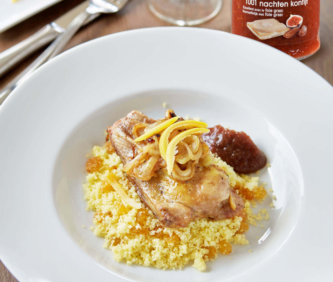 Tajine de poulet au Confit des 1001 Nuits